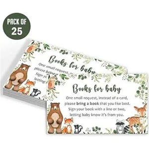 Yuzioey Woodland Invitaciones de baby shower paquete de_6
