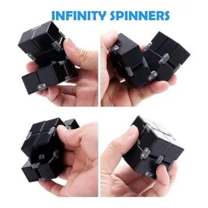 Hammer Fidget Spinners Cadena de metal ovalada piedras_4