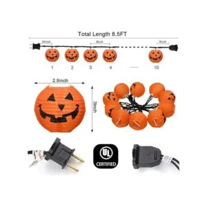 Cadena de luces de calabaza de Halloween cadena de luces_2