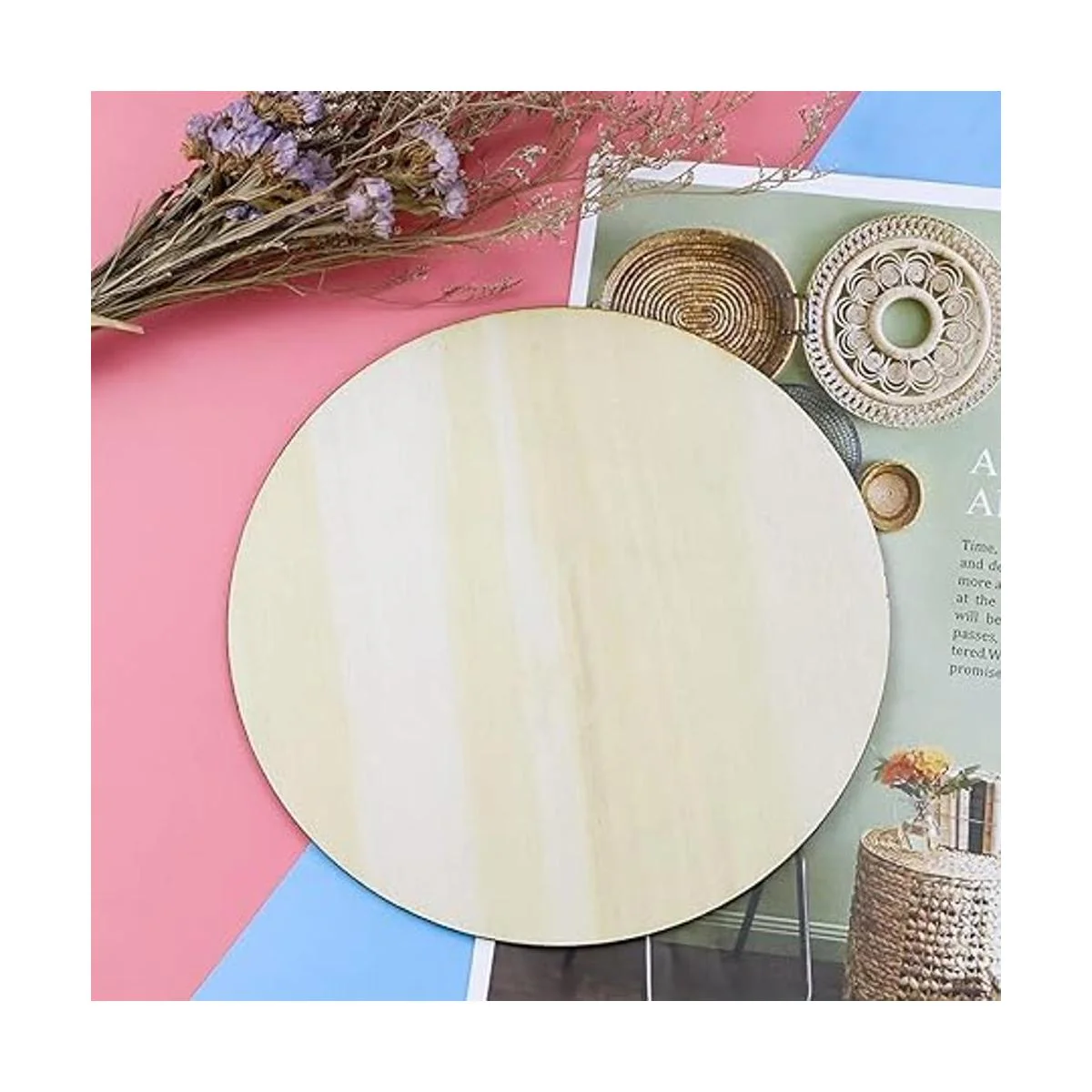 ISUSSER 20 piezas de 7.9 pulgadas de diámetro sin terminar_4