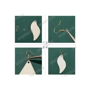 SUNNYCLUE Juego de 300 aretes de madera sin terminar con 5_4