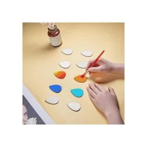 SUNNYCLUE Juego de 300 aretes de madera sin terminar con 5_6