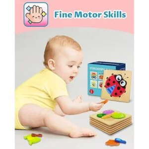 Rompecabezas de madera para niños pequeños regalos para_4