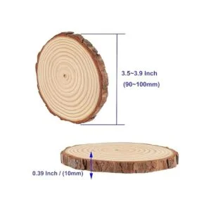 KOHAND 30 piezas de rebanadas de madera de 3.6 a 4_2