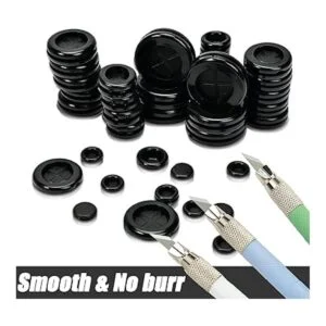 Canitu 170 ojales de goma juego de ojales redondos de_2