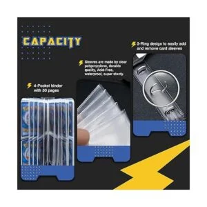 CLOVERCAT Carpeta impermeable para tarjetas comerciales_3