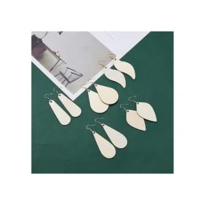 SUNNYCLUE Juego de 300 aretes de madera sin terminar con 5_5