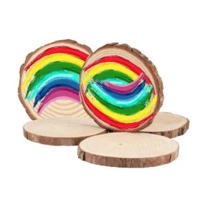 KOHAND 30 piezas de rebanadas de madera de 3.6 a 4_5