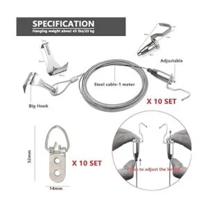 SPROUTER Juego de 10 ganchos para barra de fotos y sistema_2