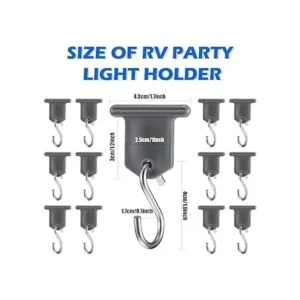 BBTO Clip de luz para toldo de caravana soporte de luz_2