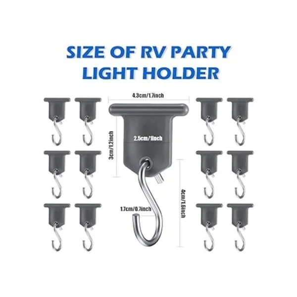 BBTO Clip de luz para toldo de caravana soporte de luz_2
