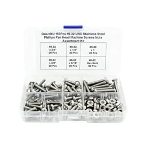 Juego de 150 tuercas de acero inoxidable con cabeza_1