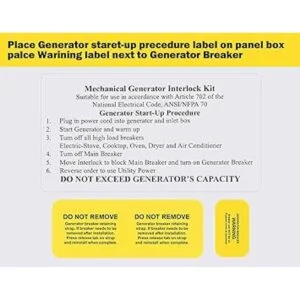 GenCap Kit de bloqueo de generador compatible con paneles_6