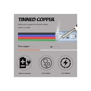 AOTOINK Cable de extensión de 4 cables RGB de 4 hilos de 4_2