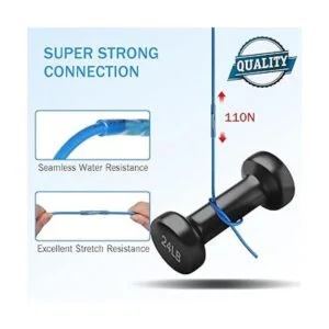 Kuject 200 conectores de extremo termorretráctiles azules_2