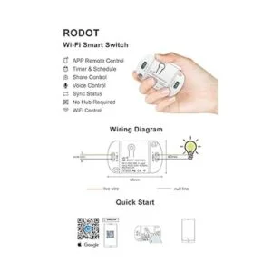 RODOT Interruptor inteligente WiFi de 16 A módulo_2