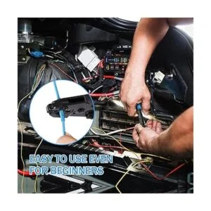 Kuject 200 conectores de extremo termorretráctiles azules_7