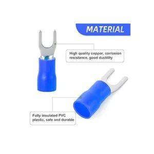 300 piezas azul de 1614 AWG aislado horquilla pala_6
