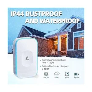 Timbre inalámbrico de 1200 pies impermeable timbre_4