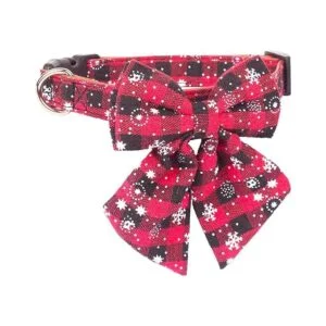 ADOGGYGO Paquete de 2 collares de Navidad para perros con_4