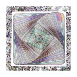 Bgraamiens Rompecabezas torcido en 3D de colores cuadrados_6