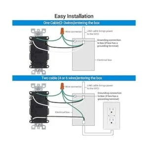 DEWENWILS Receptáculo de salida GFCI de 15 A_4