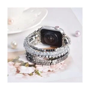 MOFREE Correa elástica con cuentas compatible con Apple_2