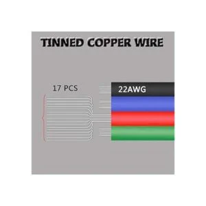 AOTOINK Cable de extensión de 4 cables RGB de 4 hilos de 4_6