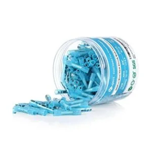 Kuject 200 conectores de extremo termorretráctiles azules_1