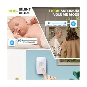 Timbre inalámbrico de 1200 pies impermeable timbre_5