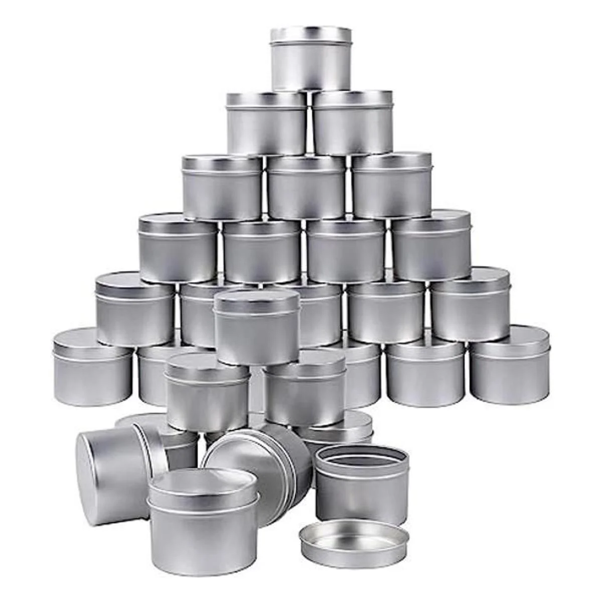 30 latas de metal para velas de 4 oz recipientes de_1