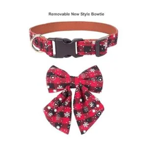 ADOGGYGO Paquete de 2 collares de Navidad para perros con_6