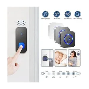 Wireless Doorbell Waterproof Door Bell Battery Operated_4