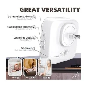 Timbre inalámbrico de 1200 pies impermeable timbre_6