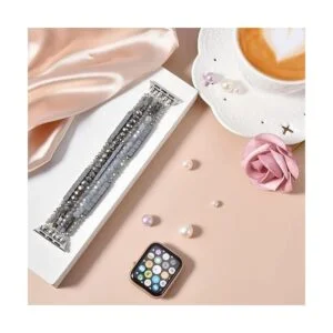 MOFREE Correa elástica con cuentas compatible con Apple_3