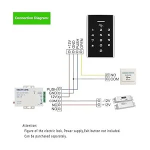 Teclado de control de acceso para puerta sistema de_6
