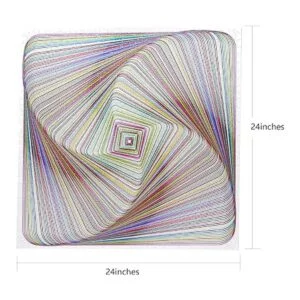 Bgraamiens Rompecabezas torcido en 3D de colores cuadrados_2