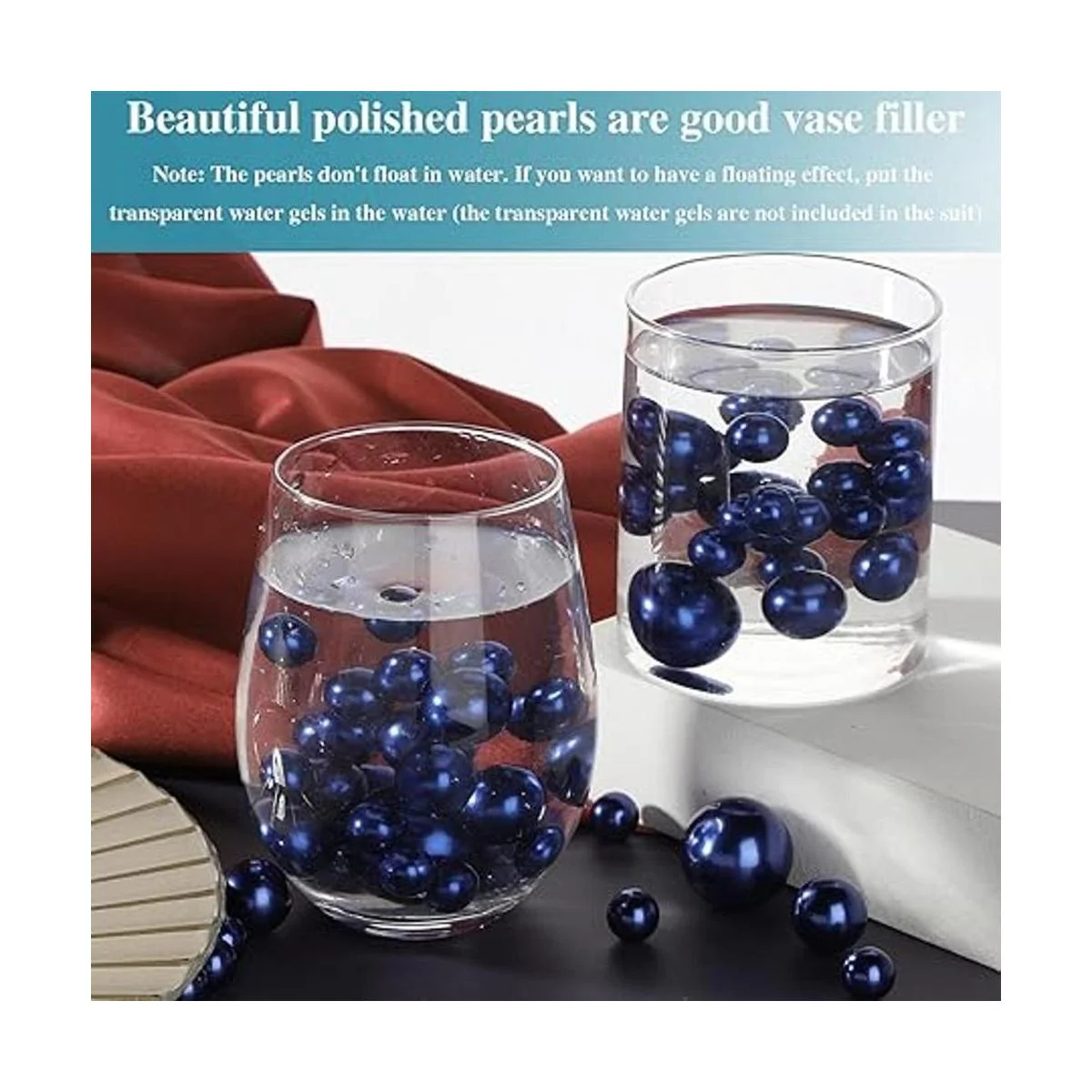 Hicarer 120 piezas de perlas para rellenar jarrón cuentas_6