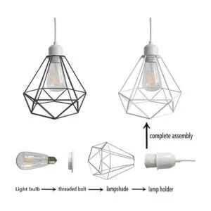 Mini kit de luz colgante industrial base E26 estilo_3