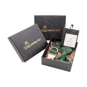 ARING PET Collares de perro con lazo de terciopelo para_4