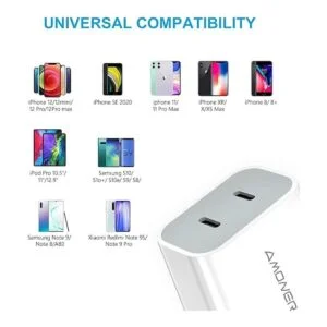 Cargador USB C paquete de 2 cargadores rápidos tipo C_7