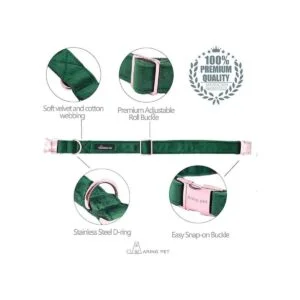 ARING PET Collares de perro con lazo de terciopelo para_2