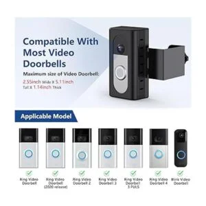 KIMILAR Soporte de timbre de video antirrobo compatible_3