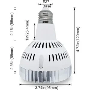 Atletehut Bombilla LED E26 Par30 de 35 W equivalente a_4