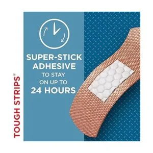 BandAid Vendaje adhesivo de tiras resistentes tamaño_4