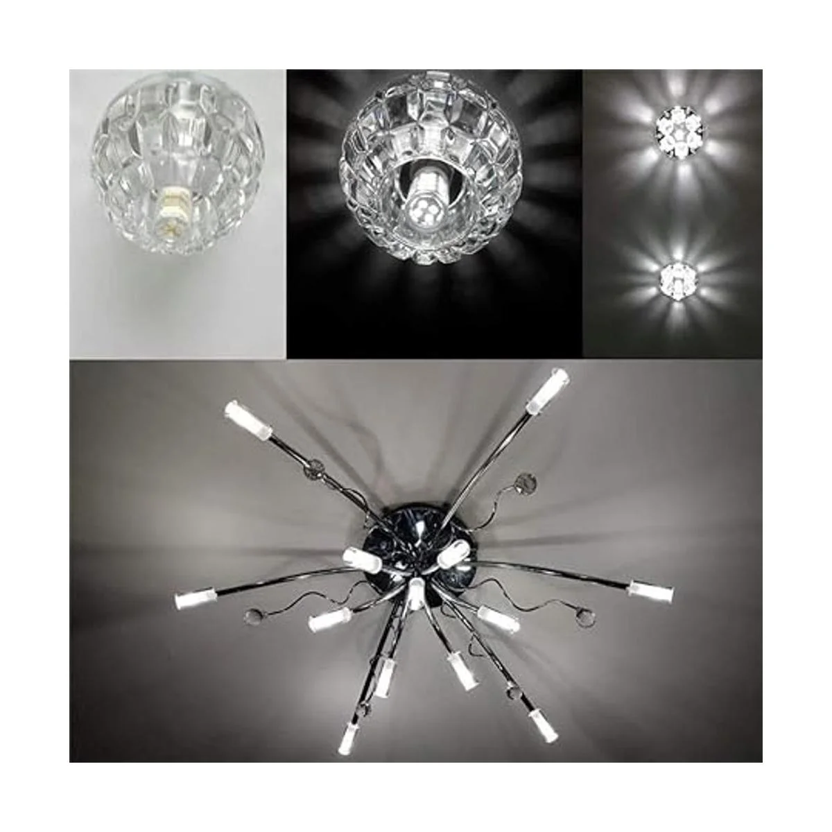 LUHMQ E14 bombillas LED E14 3 unidades base de rosca_7