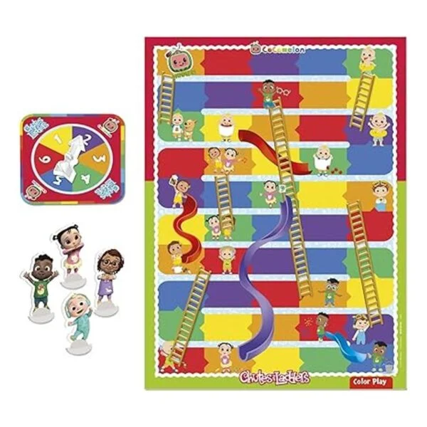 Hasbro Gaming Chutes and Ladders Juego de mesa CoComelon_2