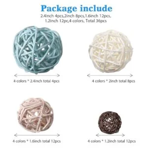 36 bolas de mimbre de ratán decorativas para manualidades_2