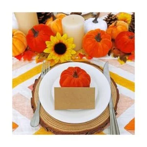 Juego de 16 calabazas decorativas de imitación pequeñas de_6