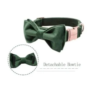 ARING PET Collares de perro con lazo de terciopelo para_3